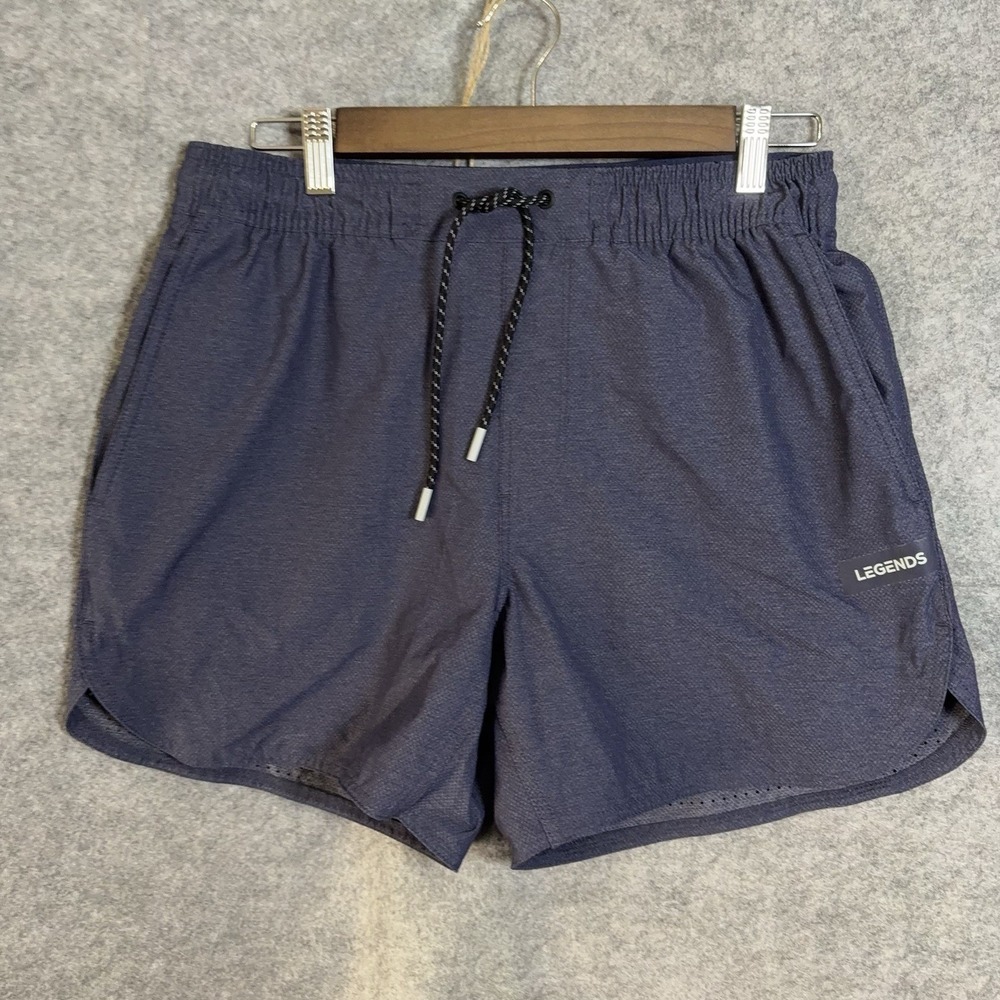 Legends Luka HD Shorts Mens Sz M Blue Lined Vented Performance Stretch